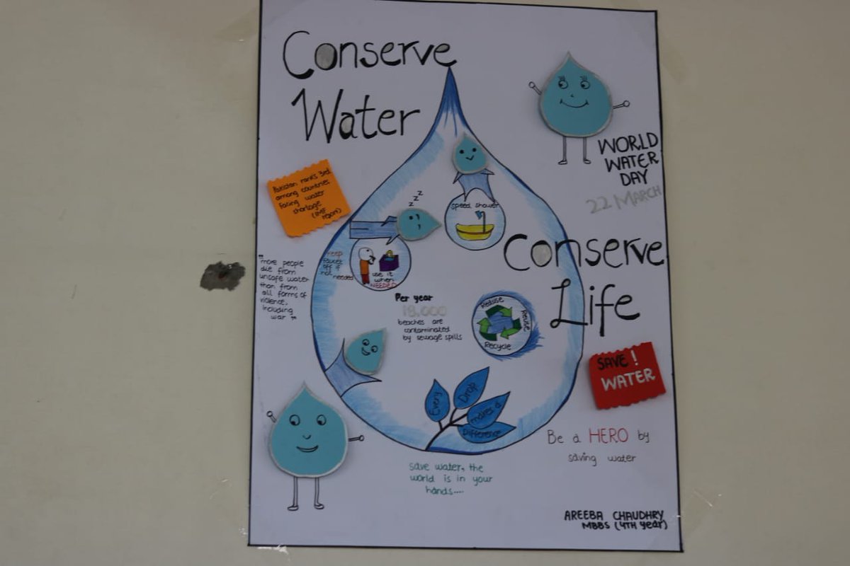 SYNCHPakistan's tweet photo. The total per capita water availability is about 900 cubic meters per person,putting pakistan in the water-stressed category.
#EverDropCounts 
@Water
@Dr_YasminRashid 
@Malala https://t.co/sKHgjR88p5