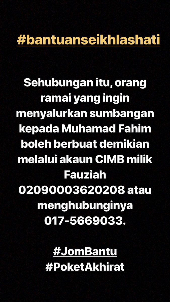 farahkenets's tweet photo. Mintak tlg RETWEET mana tahu ada yg sudi nak bagi sumbangan. https://t.co/Br9ChRv3g0