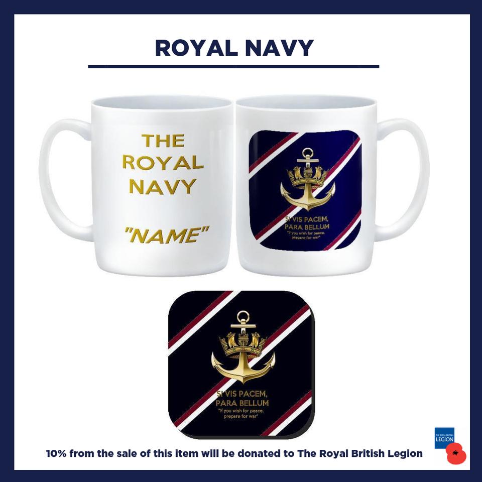 HQGiftShop1's tweet photo. Customised with Recipient Name 11oz Ceramic Mug and Drinks Coaster Royal Navy
Shop now: https://t.co/IDKzJUqVko 

#BritishArmy #Customised #RoyalNavy https://t.co/ePkPevX41V