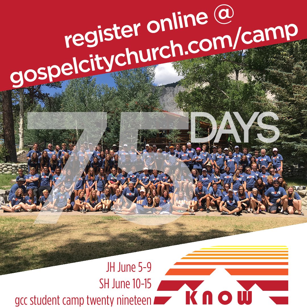 gccarlington's tweet photo. 75 days till CAMP!!!! Sign up now and invite your friends for the best week of the summer! #gccstudents #gccknow2019 https://t.co/SQZqmqo157