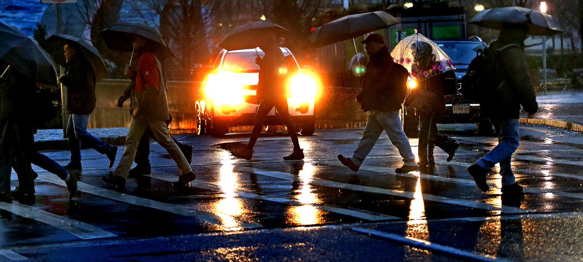 RAIN RAIN RAIN.....Early morning rainfall in Boston poured at times...