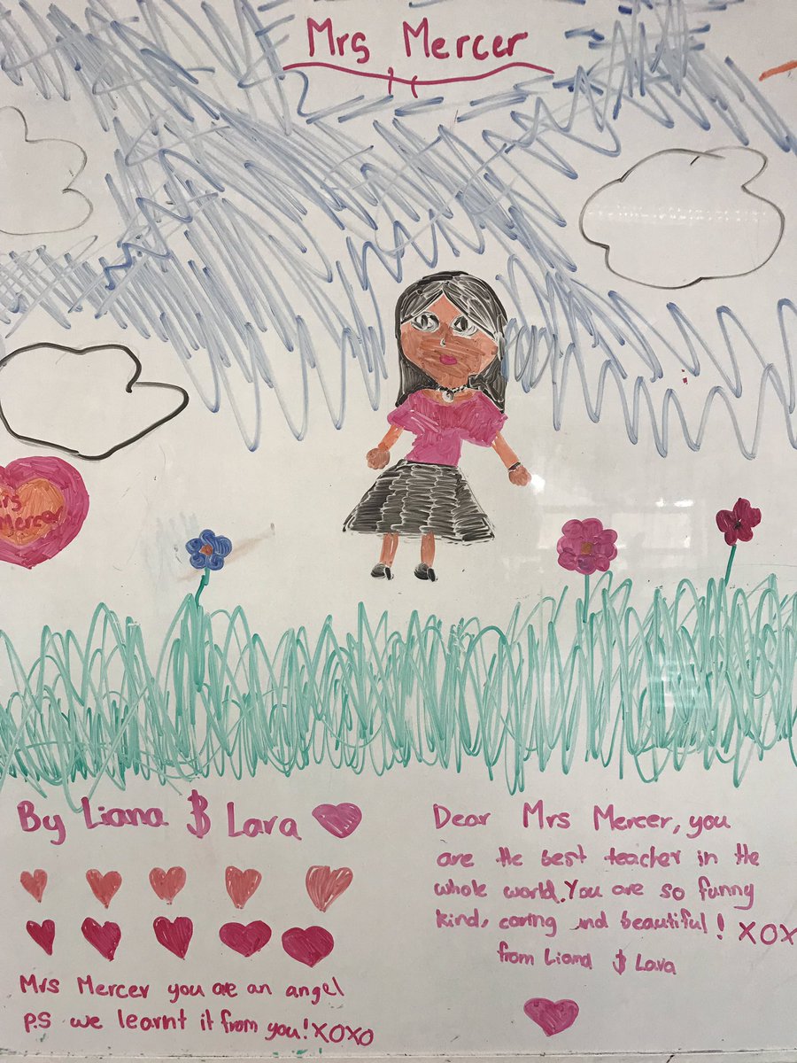 KateEMercer's tweet photo. “Mrs Mercer, you are an angel.” Year 4 students demonstrate their understanding of metaphor in the most delightful way. #appreciation #figurativelanguage #theylearntitfromme #priceless https://t.co/CXt5i1sMns