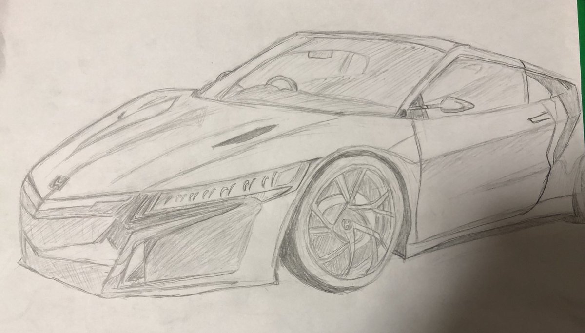 Sorai 車 お絵描き 上手い下手関係なく私の絵好きだよって人rt 湾岸ミッドナイト 車好きな人と繋がりたい Nsx に見えるかわからないけど描いてみた W バランス取れてますかね 自信ない 色塗りもこれが初めて T Co Sc2xfinbfg