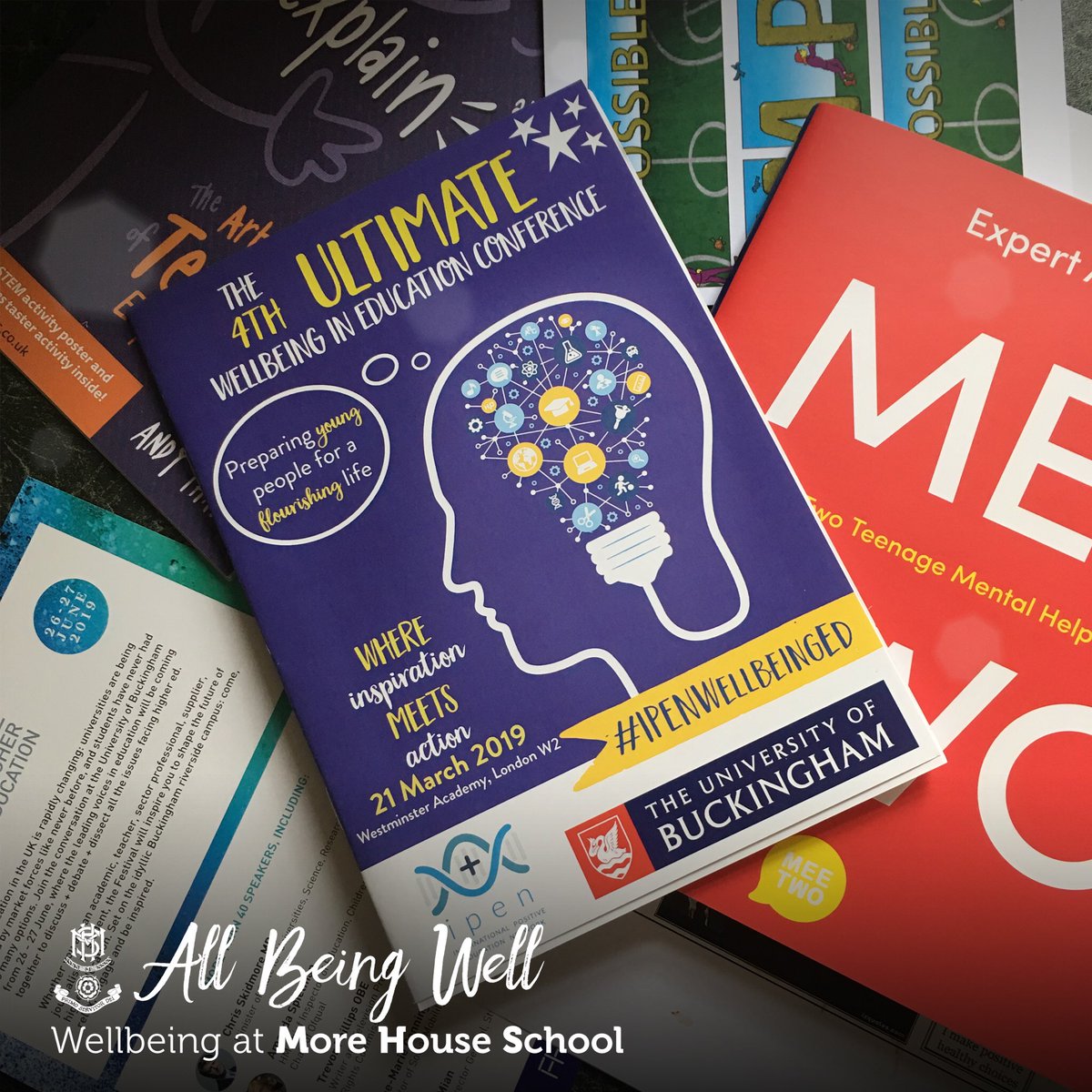MHSWellbeing's tweet photo. Thank you to everyone involved with yesterday’s #IPENWellbeingEd conference. So much positivity &amp; inspiration to take away @AnthonySeldon @actionhappiness @MrJonnyBenjamin @AaronPhippsGBWR @PosEdNet @changespace @DamianHinds #Wellbeing @suzigodson @RachelKellyNet @UniOfBuckingham https://t.co/pEHT31oGmN
