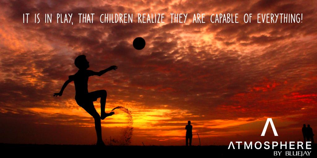 BluejayLtd's tweet photo. Playing is the best form of #research - #strengths, #strategies, team work, #sportsmanship and #passion.
#Atmosphere by #BlueJay offers a Children's Play Area in the property premises because we believe children learn as they play!
#bangalore #myhome #dreamhome #villa #realestate https://t.co/QMMs3tpetr