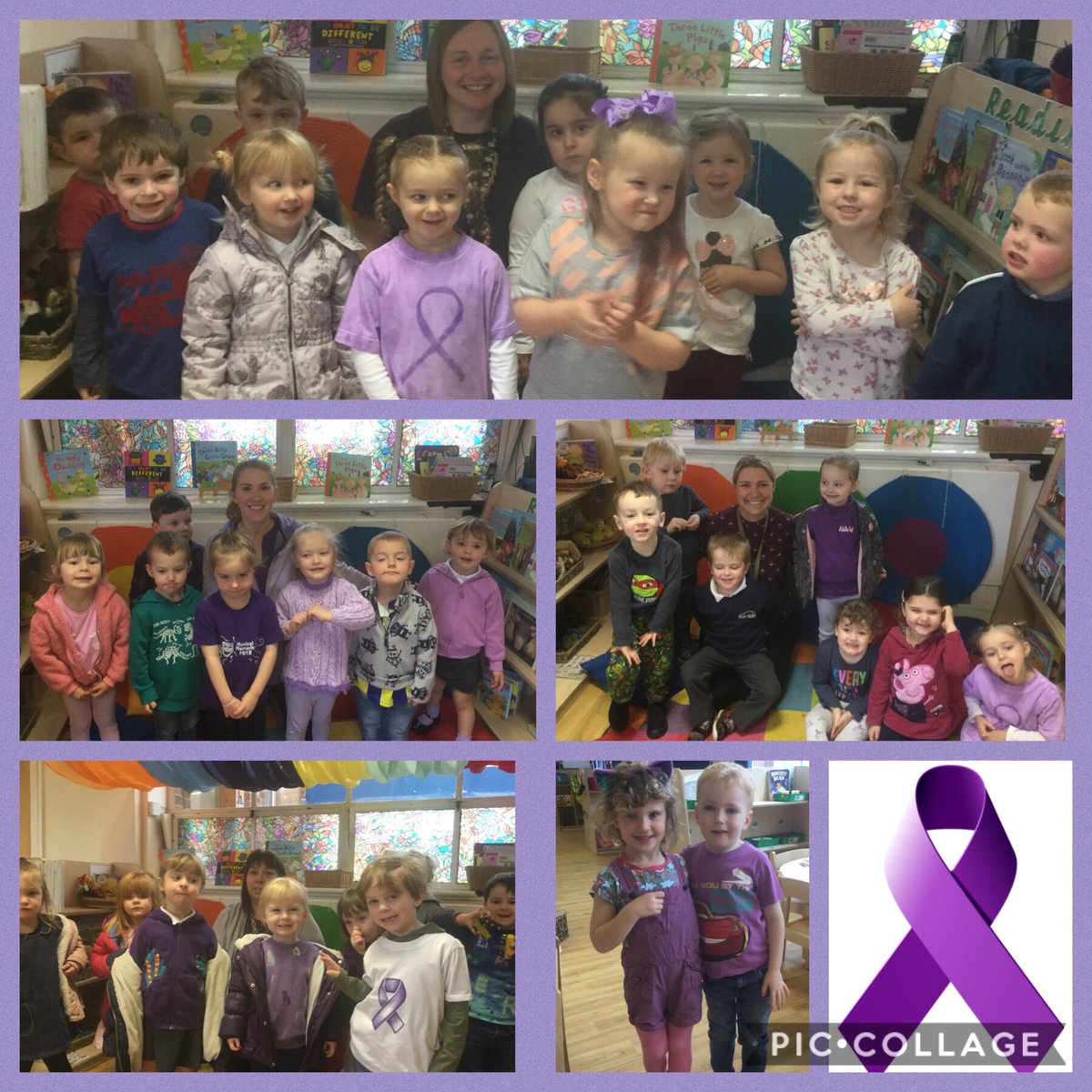 BarntonMrsGu's tweet photo. Today in Nursery we are wearing something purple to raise awareness for Epilepsy.💜@barntonminis @barntonhead @BarntonMrsL #EpilepsyAwareness https://t.co/VJmtKROjBc