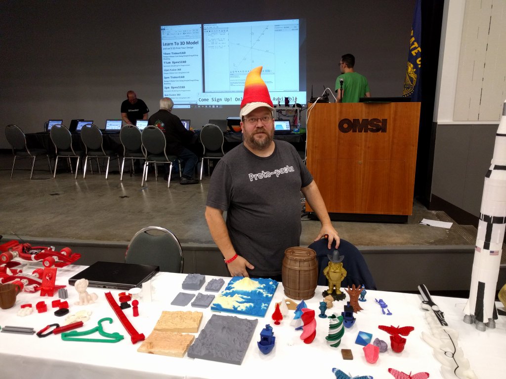 After the epic sprint of a trip to Seattle with <a href="/Proto_pasta/">Protopasta</a> yesterday, we arrived to the <a href="/pdx3dplab/">PDX 3D Printing Lab</a> Meetup to this being up on the screen. Thanks <a href="/skjain2/">shashijain.eth</a>, couldn't have been more perfect an arrival and introduction.

And yes, that is a gnome hat!