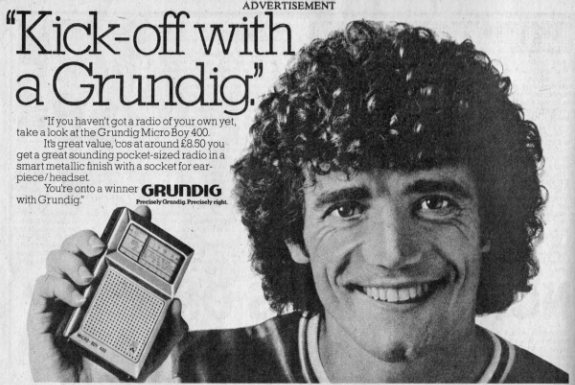 Kevin says: "Kick-off with a Grundig"