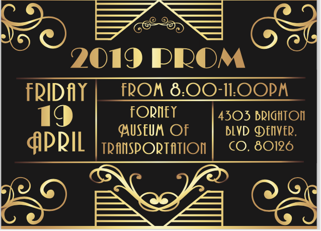Hey Titans!! Senior/Junior PROM 2019 is coming soon!  Watch for your invite! #greatgastbyprom