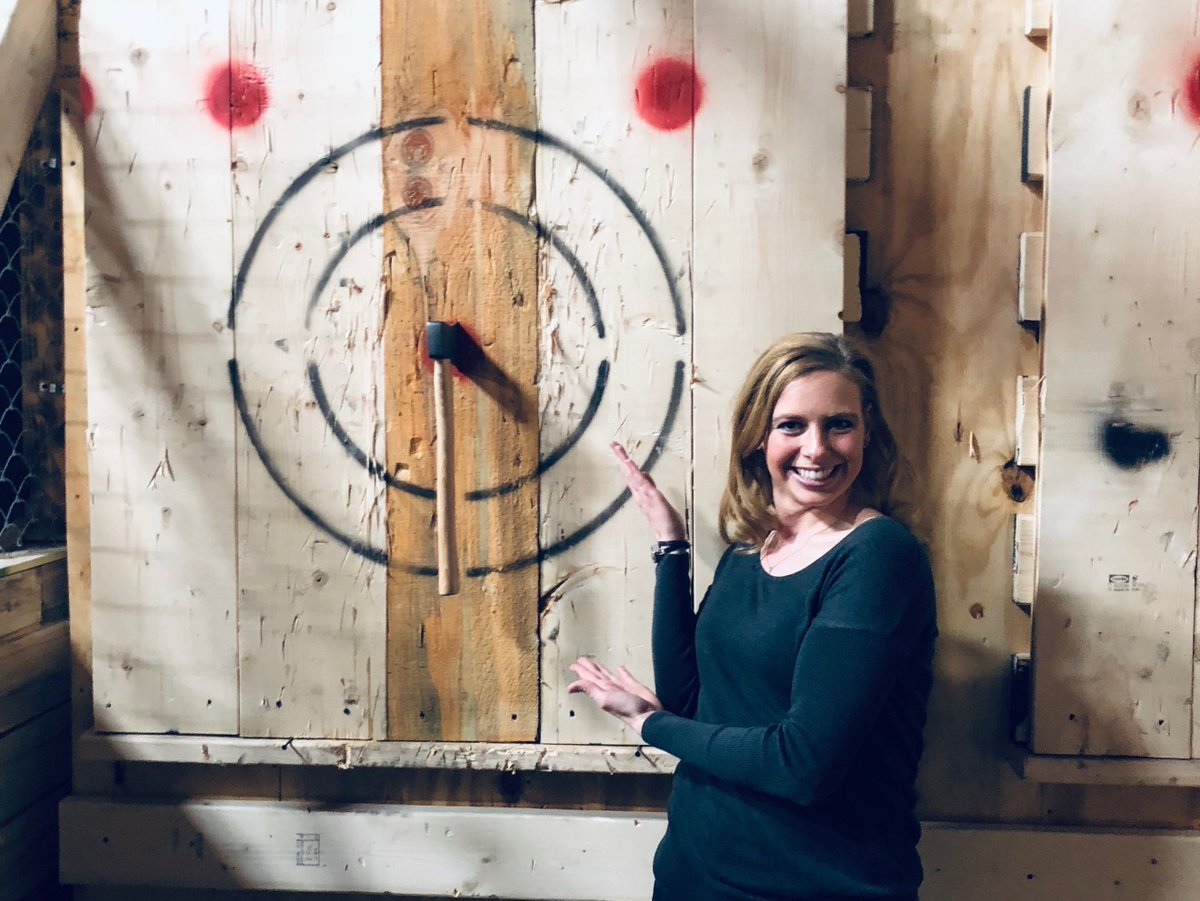throwaxespgh's tweet photo. The most popular club in townโฆEVERYBODYโS talking about itโฆ Thatโs right, Itโs the BULLSEYE CLUB! Do you have what it takes!?! Throwing axes is a thrill,
So come on down and test your skills!
.
#nailedit #axethrowingpgh #throwaxes #throwaxespgh #pgh #pittsburgh #bullseye https://t.co/HCKM7hHYrW
