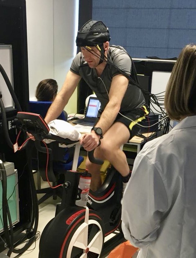 Testing has begun looking at pacing strategies both psychologically &amp; physiologically in cyclists! 

We are still recruiting well trained male cyclists 18-60yo. 2x1h lab interval <a href="/wattbike/">Wattbike</a> sessions &amp; you get to look like this 👇🏽👌🏽plus get a £20 amazon voucher!  

<a href="/UKCycleChat/">UKCycleChat™</a>
