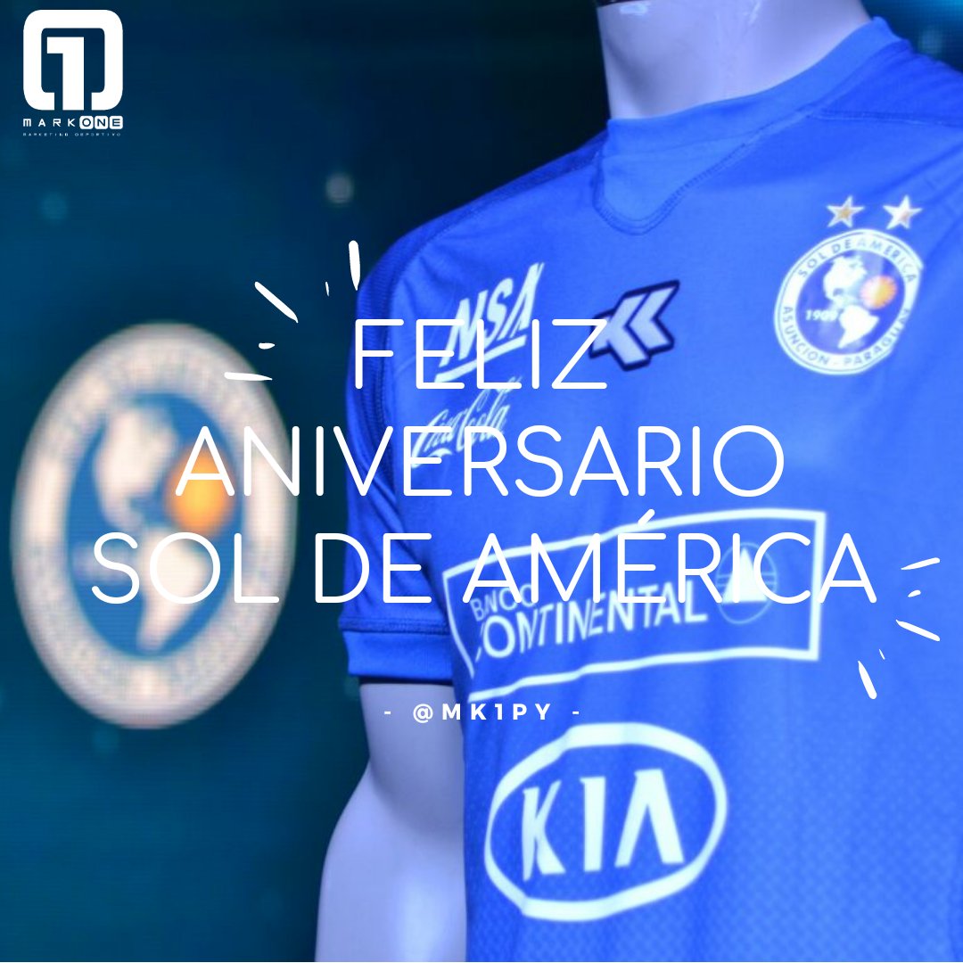 MK1PY's tweet photo. #ANIVERSARIO | Felices 110 años de vida institucional al Club Sol de América.

¡Salud, Danzarín! 🎂

#SoldeAmérica | #MarketingDeportivo | @mk1py https://t.co/pYwdGl5Y4k