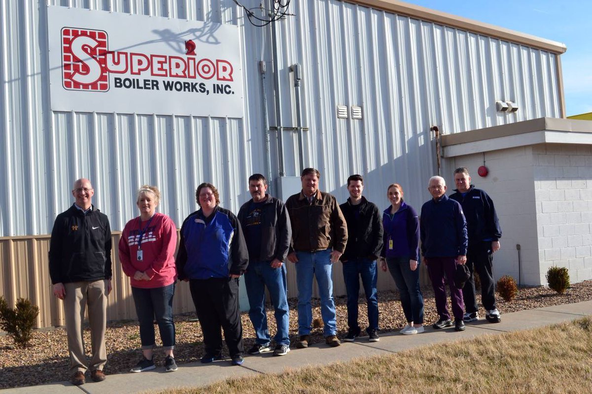 hutchchamber's tweet photo. @USD308 faculty and staff toured @SuperiorBoiler #GreaterHutch #usd308 https://t.co/VupTHyuWWZ
