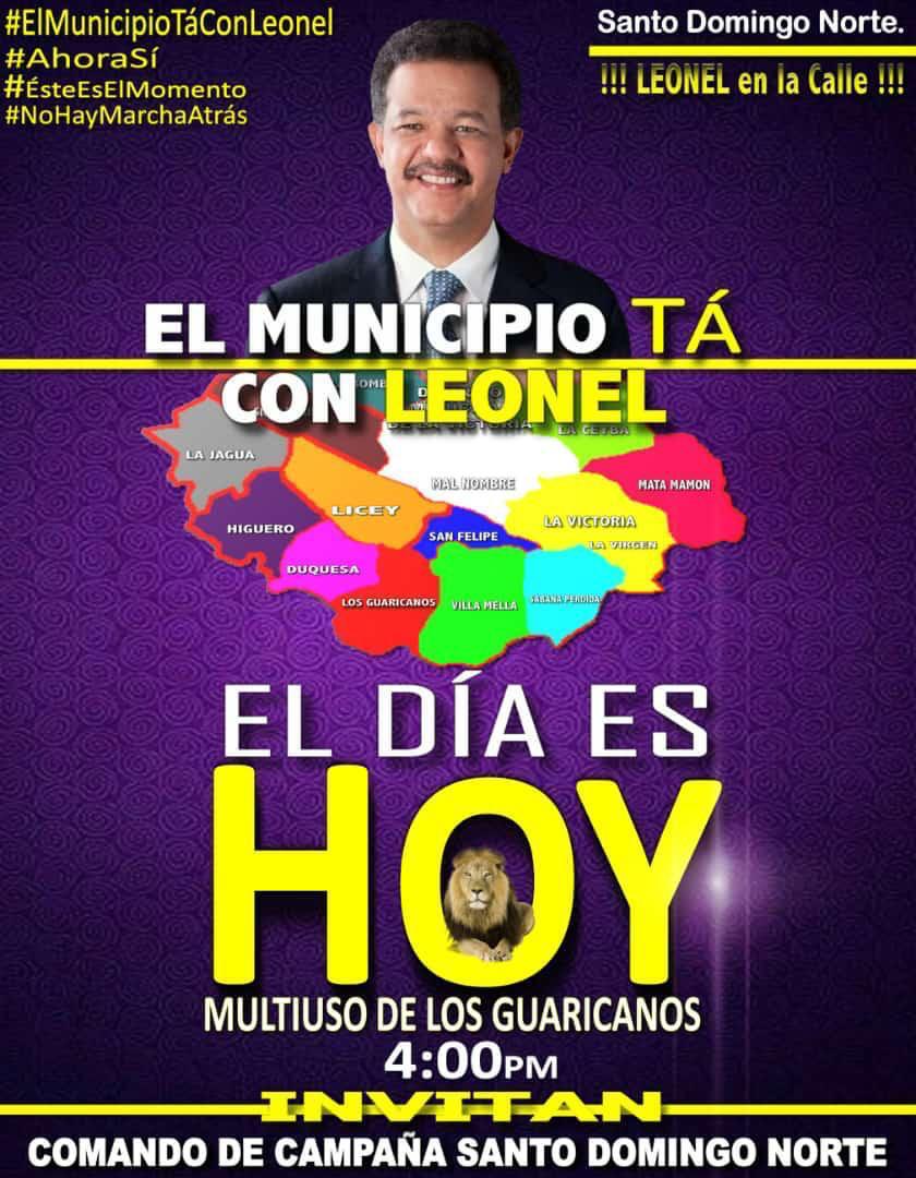 wallynet3's tweet photo. Que no se diga Más
Los Guaricano tienen listo el escenario
Porque @LeonelFernandez le Escuchará #LaRedLF #EnMarchaLF Leonel el candidato del triunfo para el 2020 @INDIRALABELLA @RAFAsuma @LaRedLF @RamirezSiano @DaygroAbel @Margaritodelos1 https://t.co/vqMp6DnzBB
