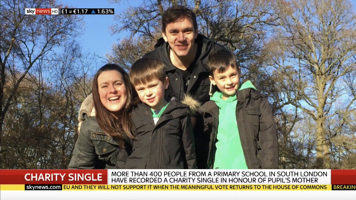 Ruth Merriman’s final wish was for family &amp; friends to record her favourite song to raise money for <a href="/Jigsaw4u/">Jigsaw4u</a>. Less than 2 weeks since she died, they’ve done it and today her husband John and sons Nathan, 11, and Asher, 7, told me what it means to them.
