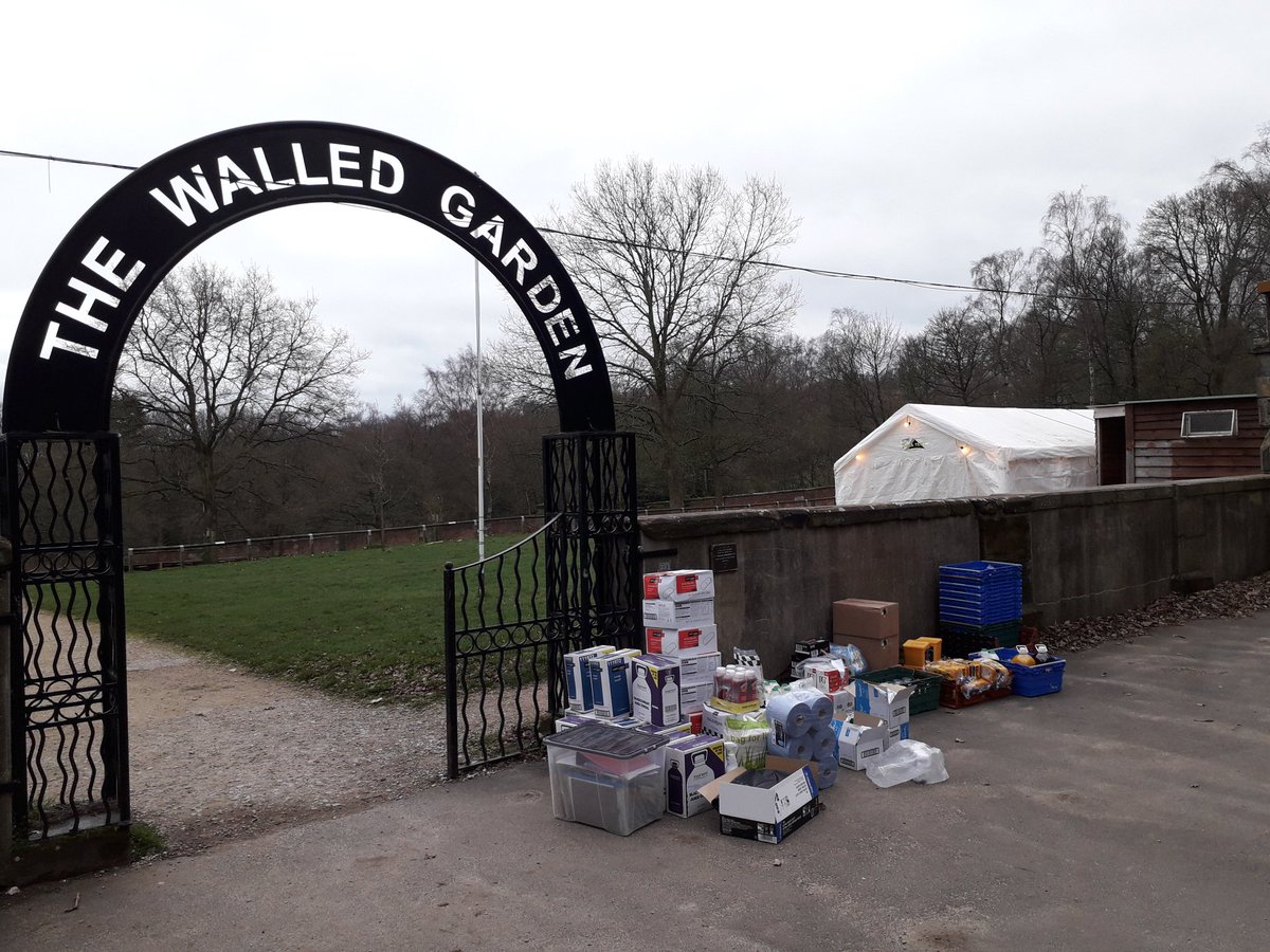 #CHASEWALK New location for Kit Check is the white tent in the walled garden.