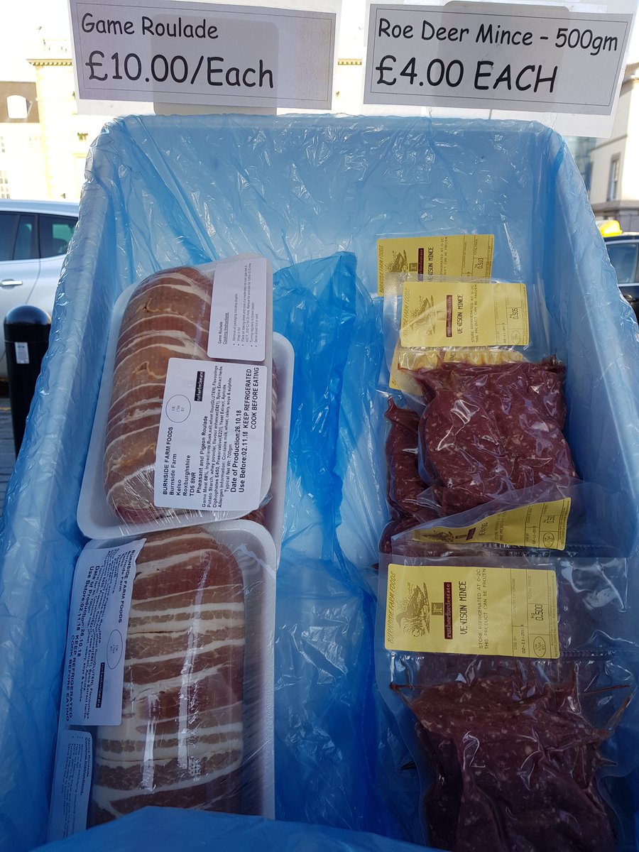 johnny_burnside's tweet photo. Kelso Farmers Market tomorrow morning #ScottishBorders #VisitScotland @KelsoFM #wildscottishgame https://t.co/kvH5gAHqJT