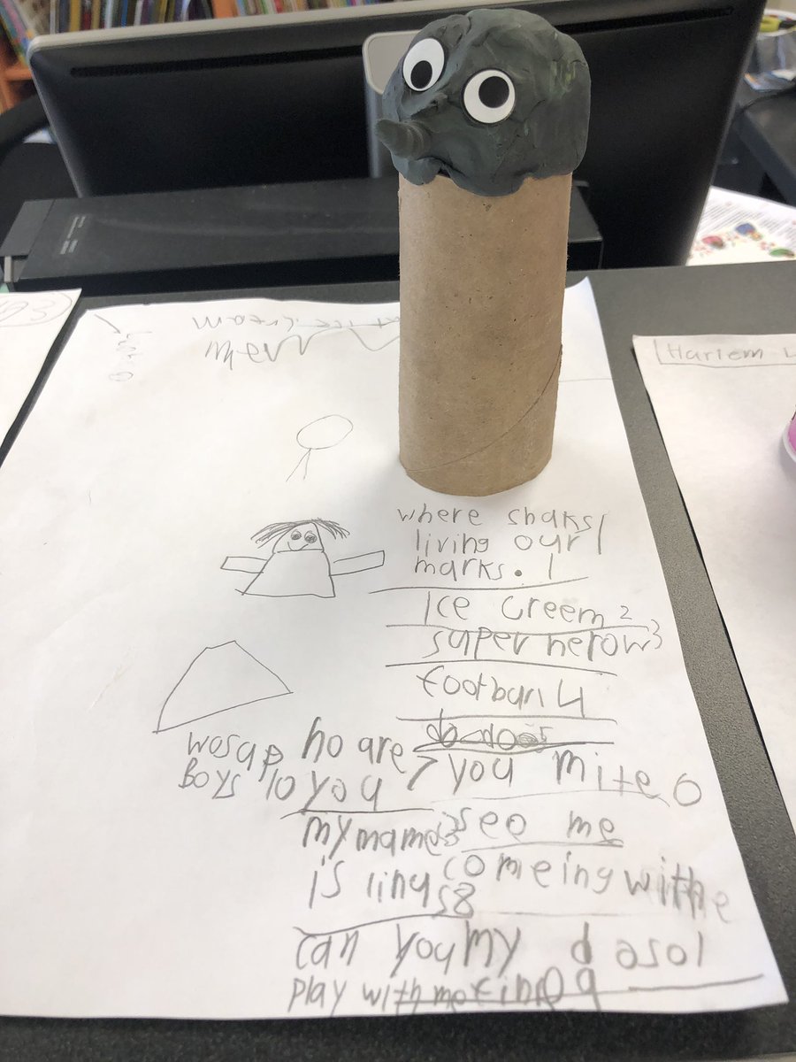 soverylibrary's tweet photo. 1st graders’ plans and dolls after reading Doll-E 1.0 by @ShandaMcCloskey! They have started recording their voices in @scratch and we will make them come to life using @makeymakey! @sgauthier love this project! https://t.co/XKK3oqTrXc