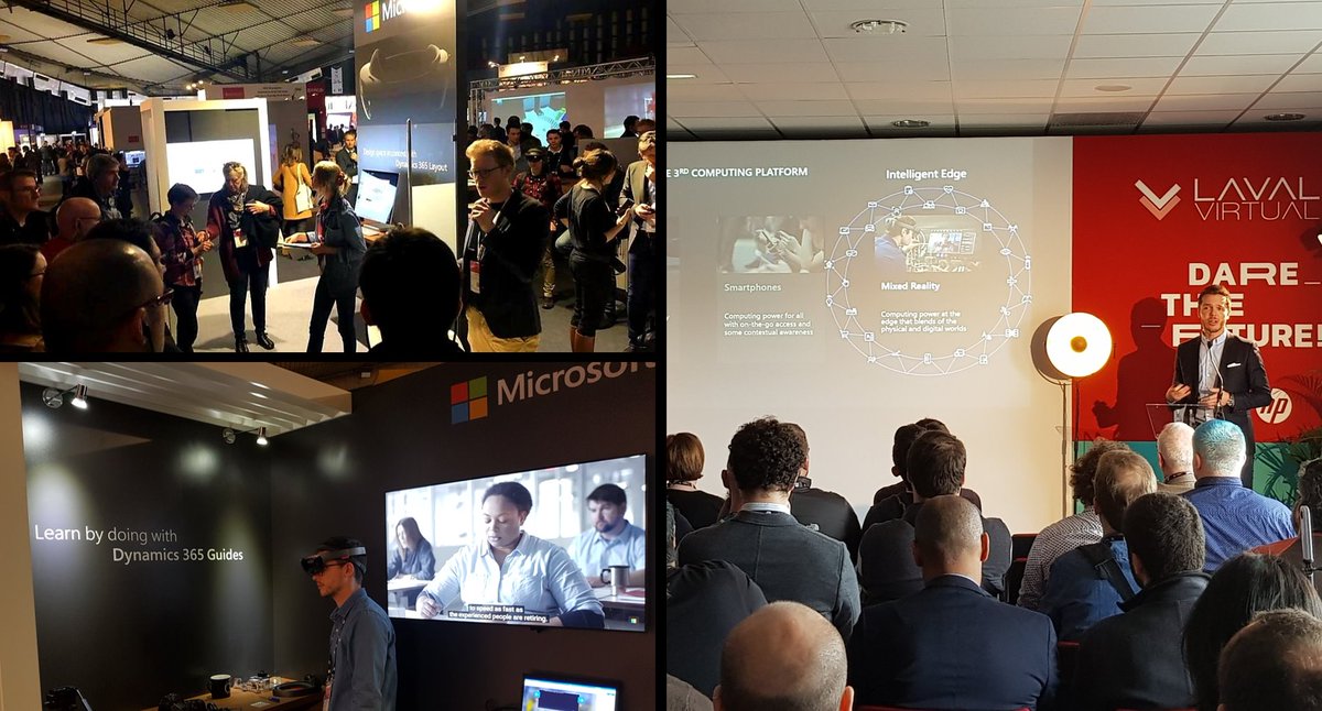 Flo_Plsr's tweet photo. Just had a great @lavalvirtual ! Always a pleasure to talk with our customers and to see the passion & commitments of our partners ecosystem towards #HoloLens Let's build - all together - the 3rd wave of computing ! #lavalvirtual2019 #MixedReality #hololens2 #MRCloud #Azure https://t.co/PDZe6Z0oep