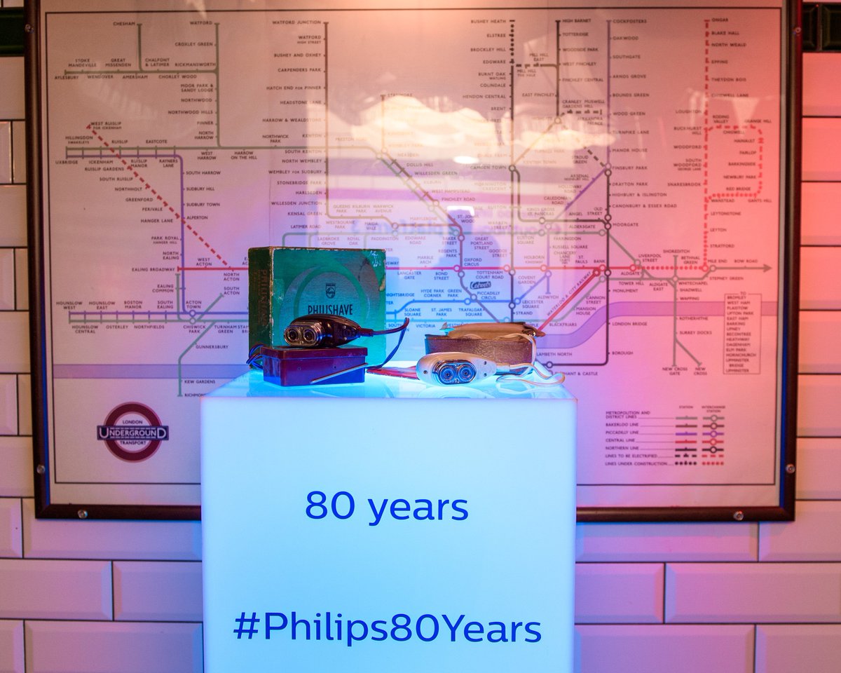 AccessLon's tweet photo. Super proud of the Philips Male Shaving and Grooming UK team for pulling off an epic event this week. Celebrating 80 years of innovation and the launch of the new heritage shaver in the perfect 1940s setting #Cl https://t.co/nejayns2qD