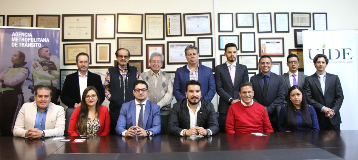 UIDE's tweet photo. #HOY| La @UIDE y @AMTQuito firman un convenio, en el cual se comprometen a trabajar en temas de: tránsito, seguridad vial y movilidad con el fin de reducir los índices de accidentes de tránsito en la ciudad de Quito.
#HechosDeExcelenciaAcademica
@gustavovegad @AMTPuga https://t.co/nHDuqwJBfA