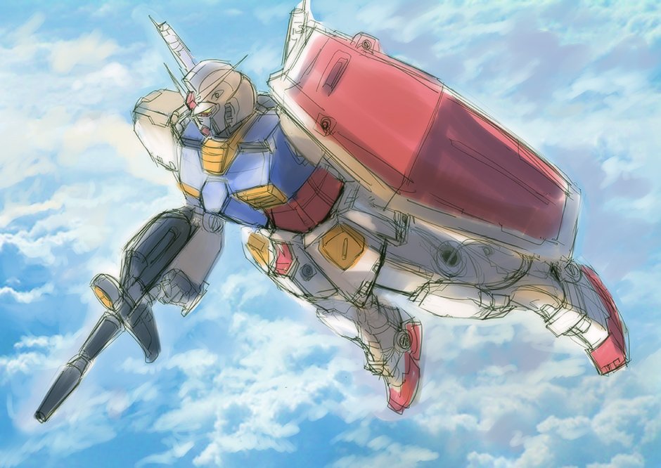 「RX-78ガンダムのラフです。 」|ガチャMのイラスト