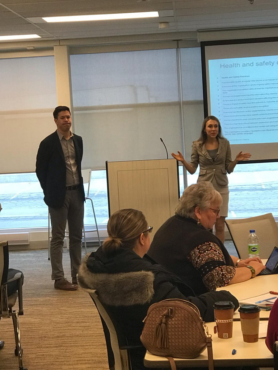 RodCookBeSafe's tweet photo. Recognizing good actors in Health and Safety is an important step to create a healthier and safer Ontario. #safetygroups and @WSIB spent the day taking about safety excellence and how we grow recognition in Ontario. #saferontario https://t.co/KD5MqnSGOO