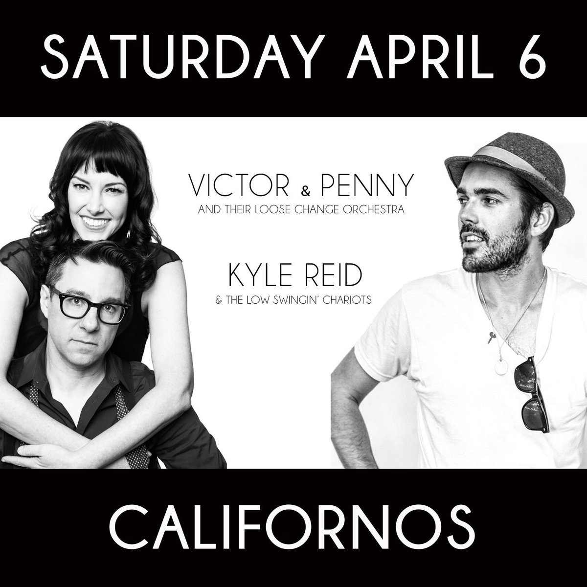 Our next show is gonna be hot! April 6th at Californos in #KCMO with <a href="/KyleReidMusic/">Kyle Reid</a> and the Low Swingin’ Chariots. Tickets and info: eventbrite.com/e/victor-penny…