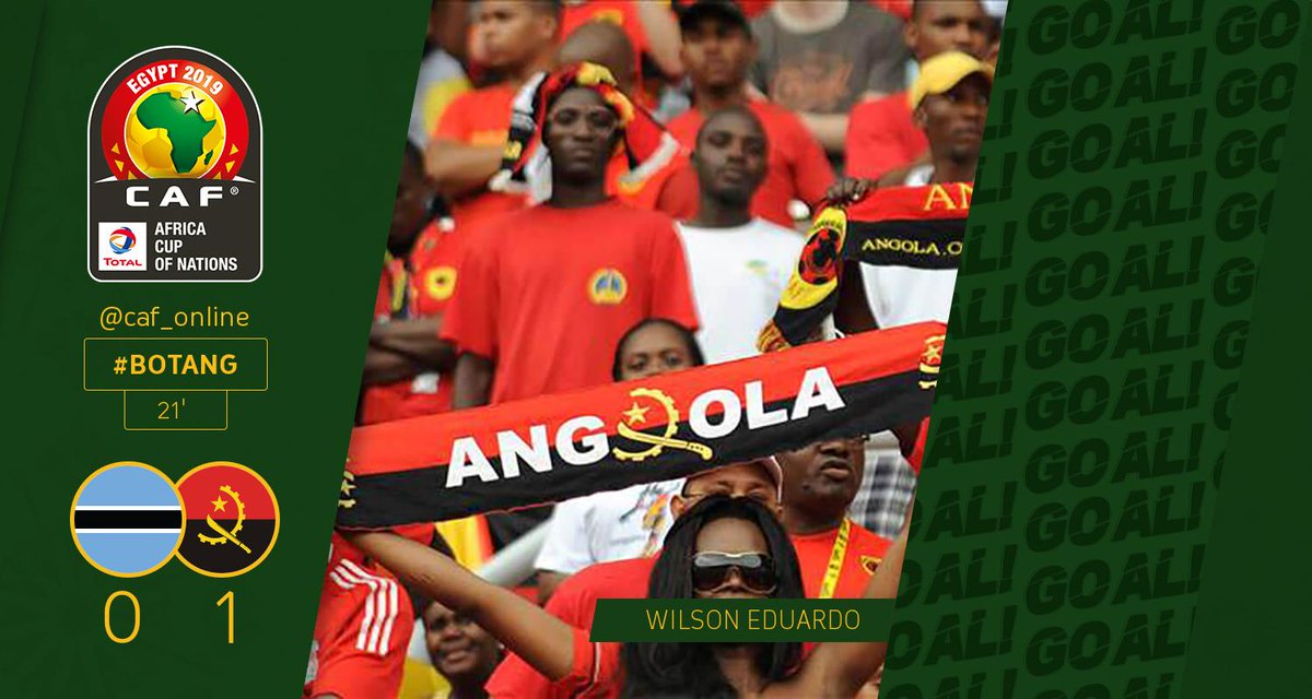 CAF_Online_PT's tweet photo. GOOOOLOOOO | Wilson Eduardo marca o golo para Angola. Botswana - Angola 0-1  #AFCON2019Q #BOTANG https://t.co/AJVzbmMGK3