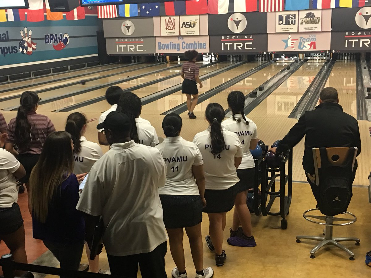 USBC's tweet photo. LIVE NOW: The @theswac Bowling Championship invades the ITRC this weekend and you can watch live on https://t.co/gs2oNY5XwS. Five games of traditional team play are underway with double-elimination match play beginning tomorrow. 

#SWACBowling #AFFTS https://t.co/yIZSIbMtFh