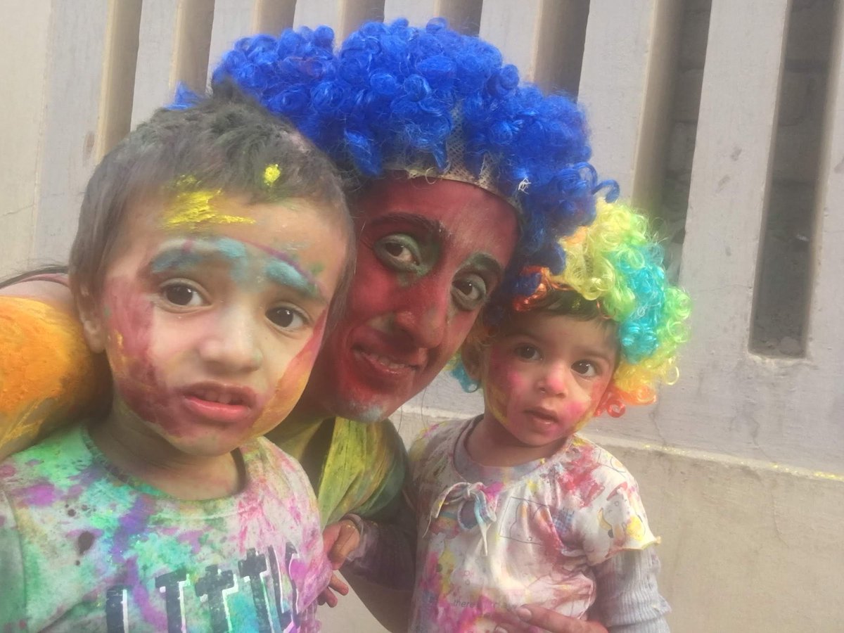 SanghviRuchika's tweet photo. @HPCL My favourite first holi memory with my little champ and princess where we enjoyed a lot
#MyHoliMemory @HPCL https://t.co/gCZjtT9sM8