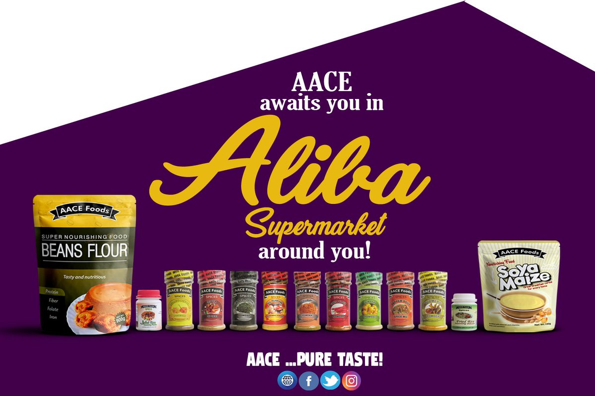 aacefoods's tweet photo. Do you want to refill your home with nutritious products this weekend? Walk into any Aliba store around you. AACE gat you covered!
HAPPY WEEKEND TO YOU ALL! #ItIsWeekend
#AACEFoods #TheHomeOfTasteAndNutrition #PureTaste https://t.co/MwXy5f5yev