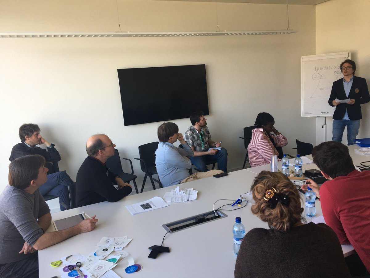 ascaphe's tweet photo. Wondering how cool this @opengeneva #hackathon is? Nicolas Capt is speaking on law, ethics, and AI, with live interpretation by UN colleague Sofia Lobanova Zick for our non-french participants. https://t.co/YpinTvuybP