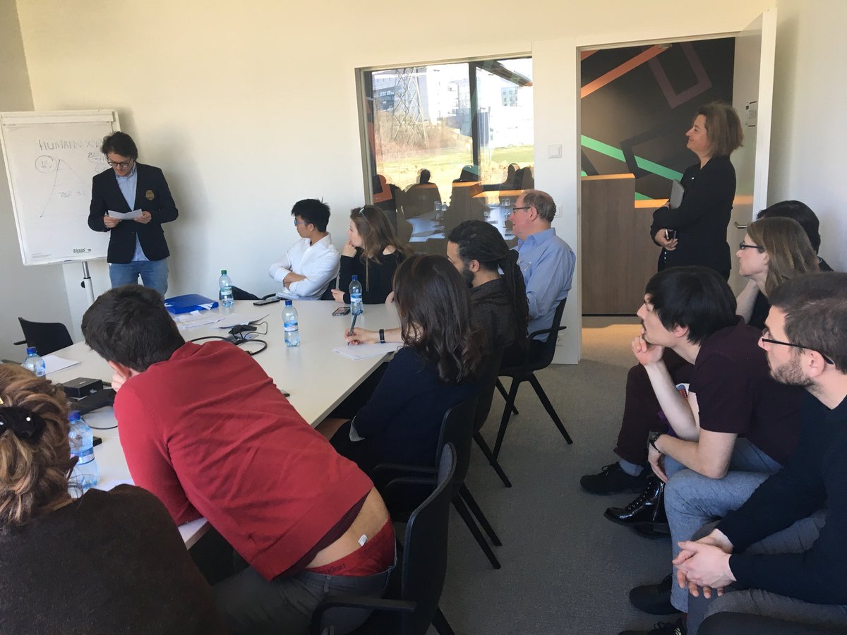 ascaphe's tweet photo. Wondering how cool this @opengeneva #hackathon is? Nicolas Capt is speaking on law, ethics, and AI, with live interpretation by UN colleague Sofia Lobanova Zick for our non-french participants. https://t.co/YpinTvuybP