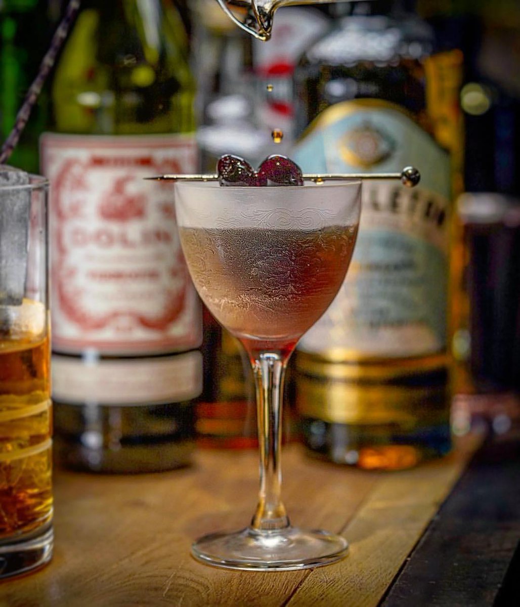 A Rob Roy the @cocktailsforyou way with Shackleton Whisky. This beauty contains 60ml of Shackleton, 25ml of Dolin sweet vermouth, 10ml of Cherry Heering, and 2 dashes of Regan's Orange Bitters No. 6.