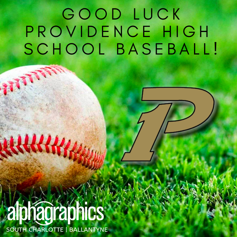 AGSouthCLT's tweet photo. AlphaGraphics South Charlotte is a proud sponsor of @BaseballProv! Wishing them a great rest of their season, they are already off to a great start! Go Panthers! @ProvAthletics #ProvidenceHS #ProvidencePanthers #ProvidenceBaseball #Charlotte #CLT #Print #Marketing #Design https://t.co/TokKpUuAYp