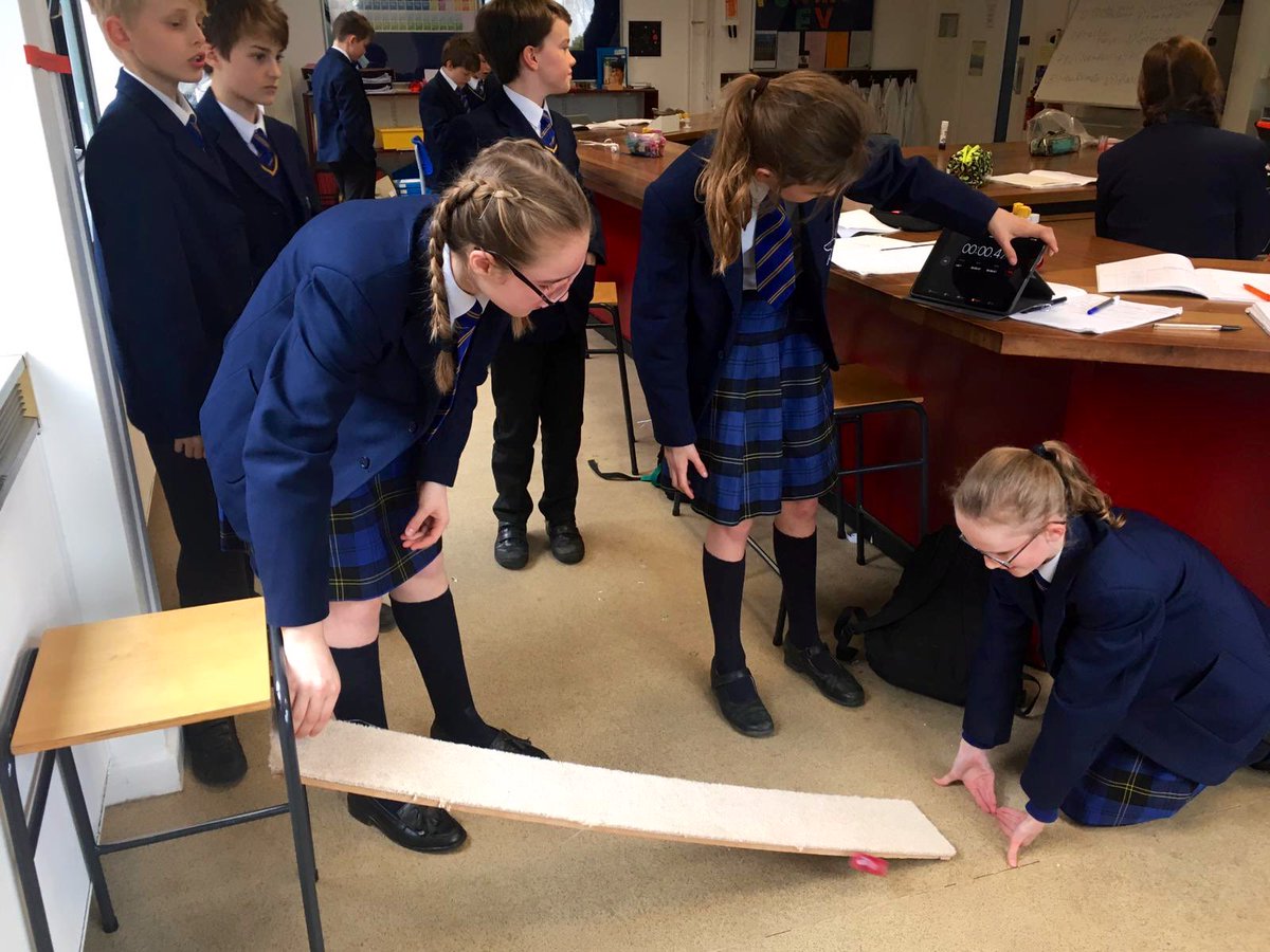 DoKSchool's tweet photo. Year 7 investigating friction by recording the speed of toy cars on different surfaces! 🚗 ⏱ 🚙 #Science #PracticalPhysics https://t.co/ePHFpJT6ct