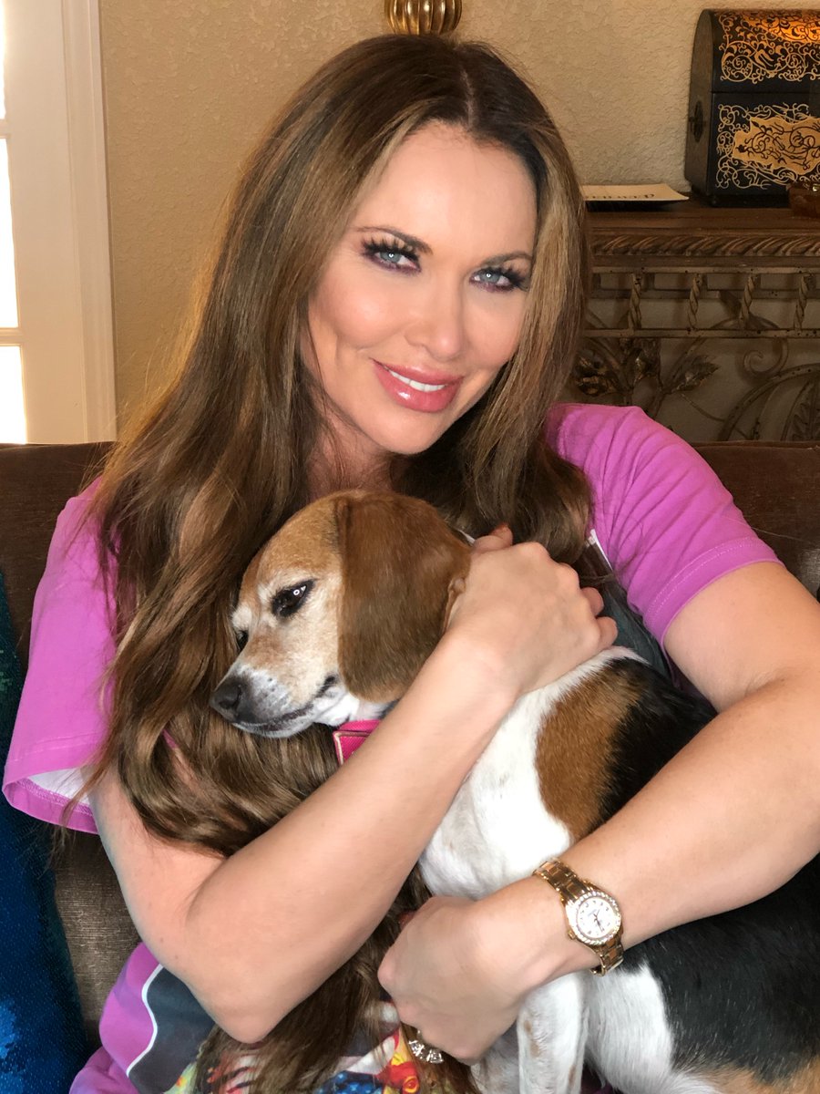 LeeAnneLocken's tweet photo. Happy #NationalPuppyDay from my baby puppy Carly and me! #RHOD https://t.co/X2zkfdZjID