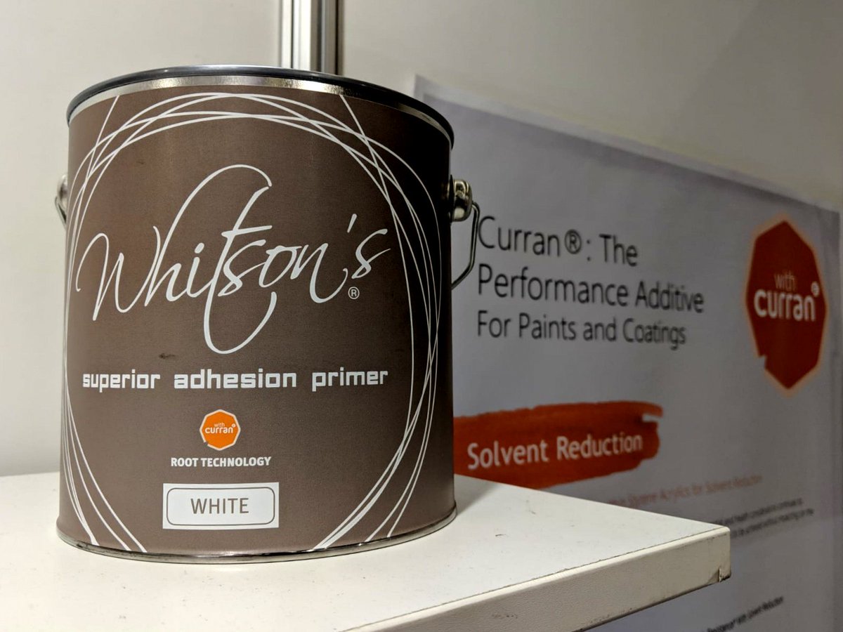 whitsonspaint's tweet photo. Our #paintchemist and Director Nick Dubbles was at the @EC_Show #europeancoatingsshow over the last few days with @withCurran showing off our #whitsonsprimer with #curran which improves scrub resistance and helps the strength of the film. #scottishdecoratiors https://t.co/YE8rn0mTzE