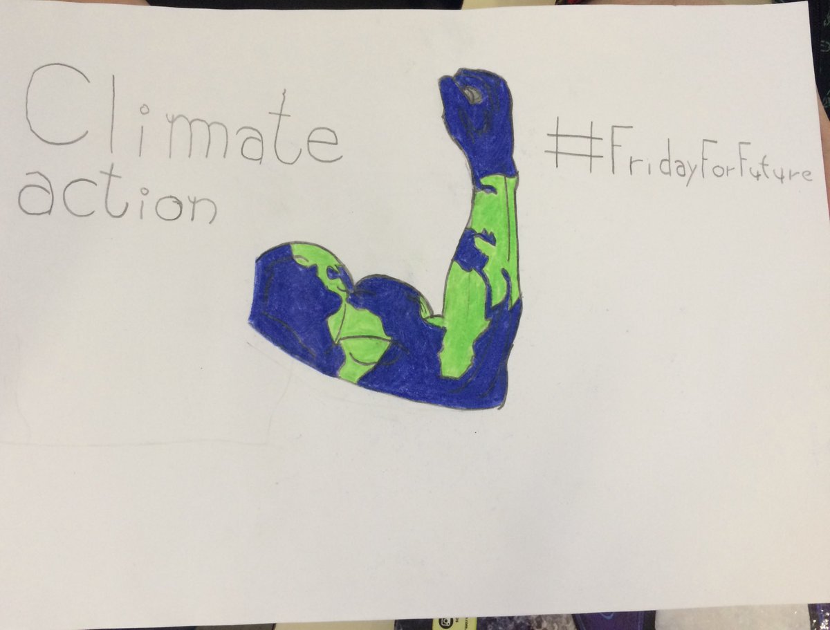 dn_martinez's tweet photo. Inspired by @GretaThunberg Lautaro draw this after the talk we had las Friday about #ClimateAction #Fridays4Future https://t.co/9TTKBeKvTo