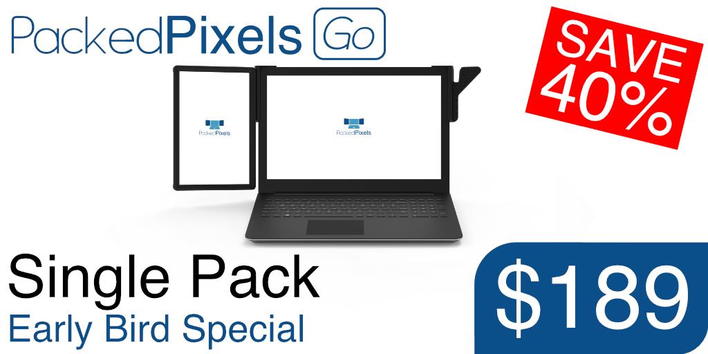 PackedPixels's tweet photo. We've smashed our targets with NEW #PackedPixels #PPGo 10.1" & #PP4K 15.6" #portablemonitors with USB-C & HDMI connectivity on @Indiegogo!! Grab a limited Early Bird offers while you can
https://t.co/zFE8Nmrz3k
#gaming #laptops #tech #DayTrading #developers #digitalnomad https://t.co/0zEMqa4zeE