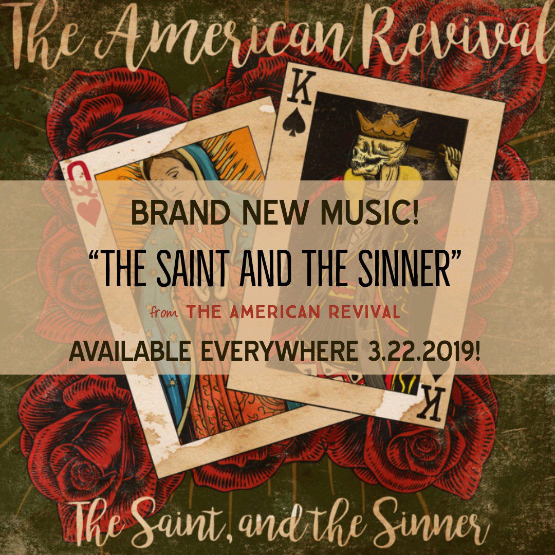 americnrevival's tweet image. Our new album “The Saint, and the Sinner” is out TODAY on @IndependentEar!!! Buy it, download it, stream it. We don’t care how ya do it. Just give it a spin! We’ll be playing a song from the album on @fox7austin this morning, so tune in. #theamericanrevival #thesaintandthesinner