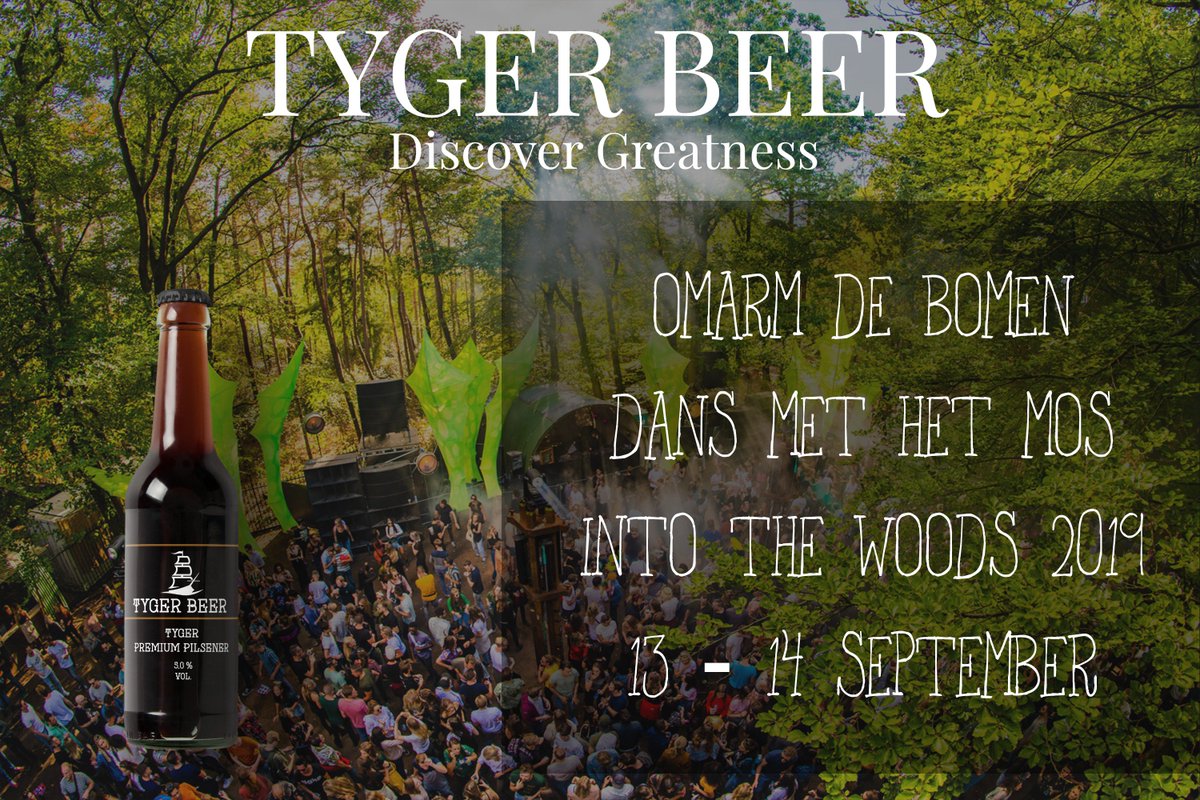 TygerBeer's tweet photo. Dear tree huggers, join us at the Into the Woods Festival on 13/14 September, 2019! https://t.co/dZkDpi0BhQ