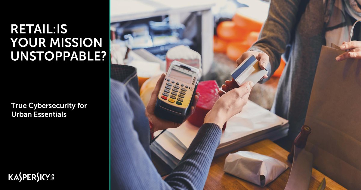 kaspersky's tweet photo. #Cyberattacks happen, there’s no escaping that. What’s important is how you as a retailer respond to the attack. Learn more about #TrueCybersecurity for #retail in our exclusive whitepaper: https://t.co/fMidjKo8me https://t.co/puYyKjvwqN