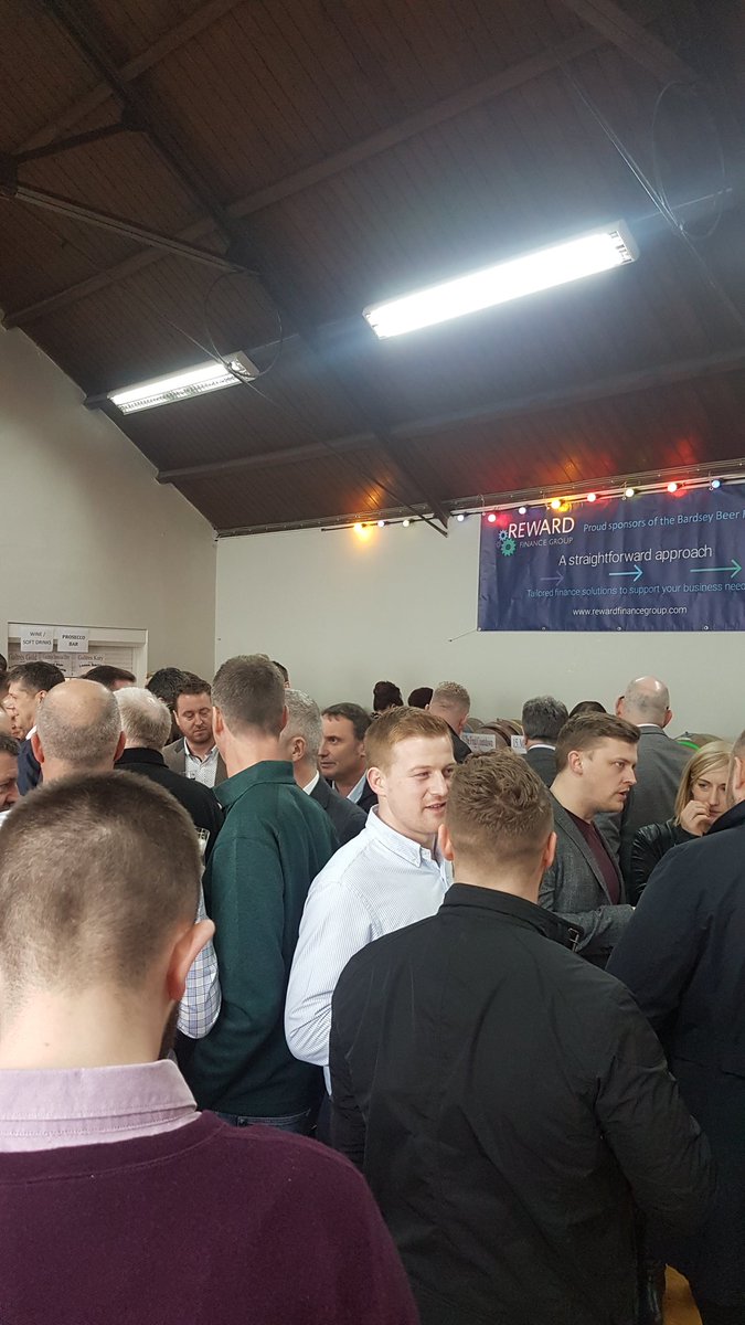 In full swing! #Bardseybeerfestival Sponsors event!