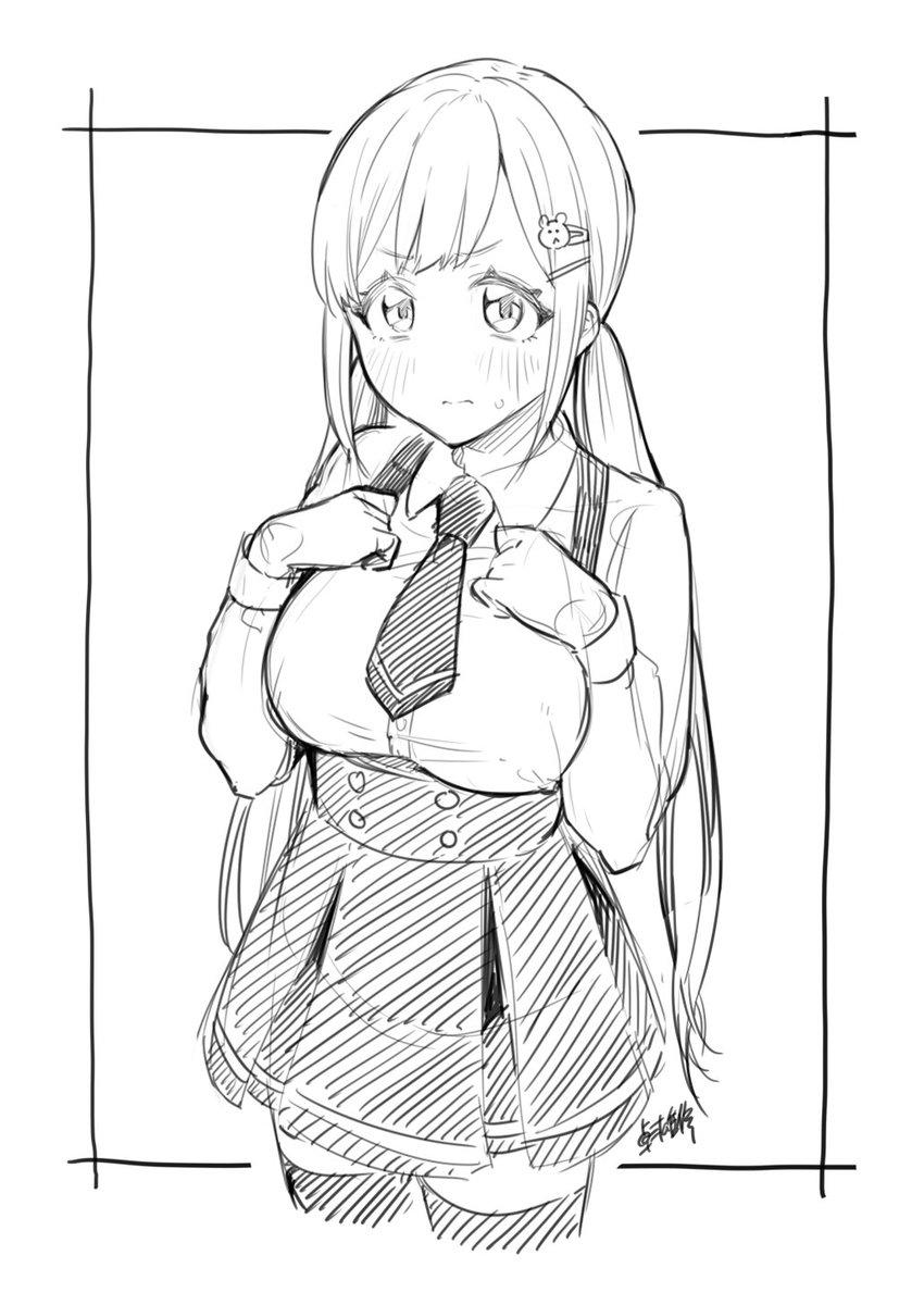 かわいい子描けた。 