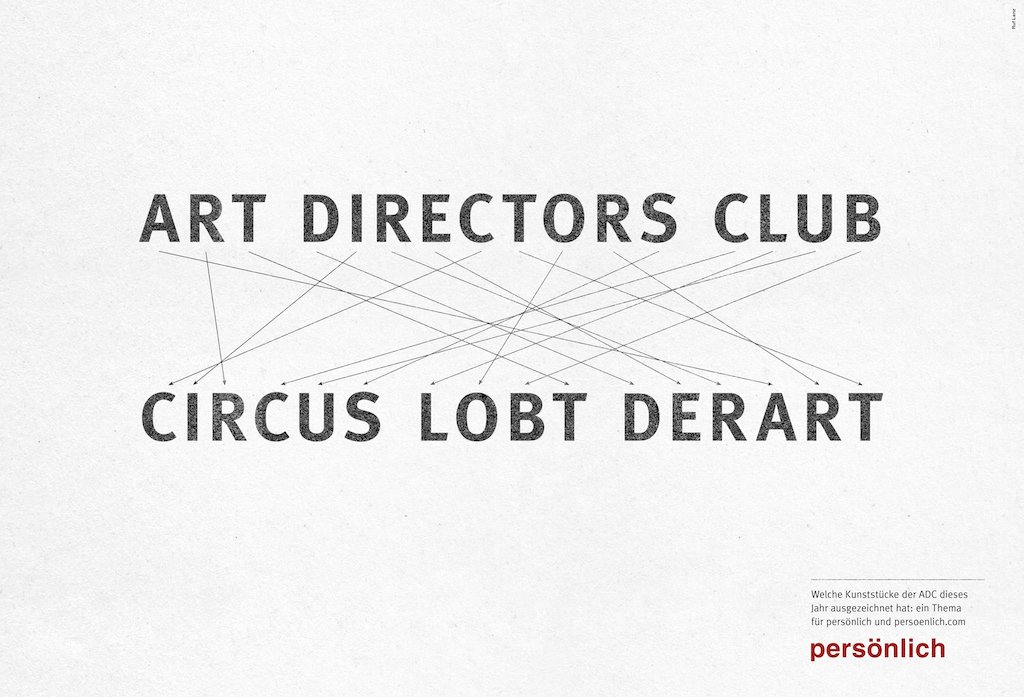 persoenlichcom's tweet image. in eigener Sache: Aus aktuellem Anlass hat die Agentur Ruf Lanz unsere Anagramm-Kampagne um dieses Sujet erweitert: #CreativeWeek #ADCGala /cc @ADCSwitzerland @zhdk