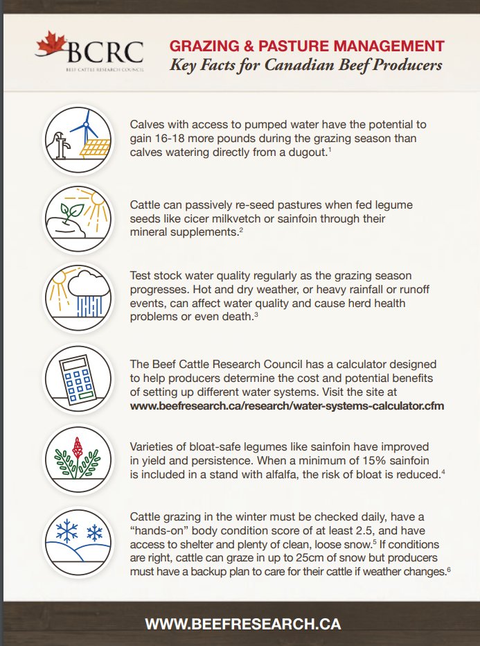 BeefResearch's tweet photo. Balance forage supply and demand, graze during proper season of use, allow plants to rest, and manage for uniform livestock distribution are the four main principles of grazing management. Learn more from our infographic (references are in the link):  https://t.co/jCJC5u12M4 https://t.co/HKLCoNTQ87