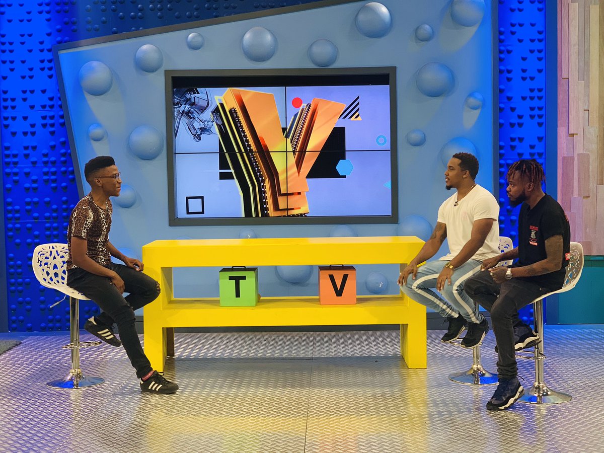 YotvLive's tweet photo. Your Friday has officially been unlocked! @7AfricaOfentse saucing with hip hop duo @B3nchMarQ💧 #YoParty https://t.co/umQb0qDs5z