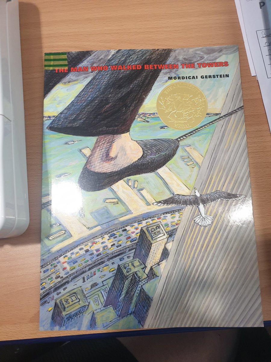 abercrombyPS's tweet photo. P7C read "The man who walked between the towers" this afternoon and had a fantastic discussion about the story, the man who actually walked the tightrope and the connections we made to the Twin Towers #equitableliteracy #3sharings #qualitydiscussion #interestingideas https://t.co/1HT5L4VQLx